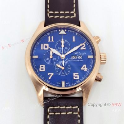 Copy IWC Big Pilots Prince Complications 43 Watch Rose Gold Quartz